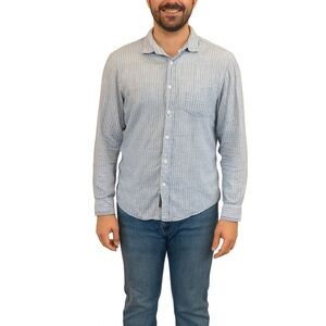 MICHAEL Michael Kors Size Small Blue Button Down Casual Shirt.